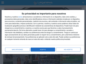 'leganews.es' screenshot