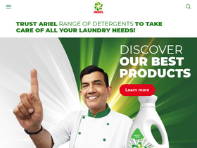 'ariel.in' screenshot