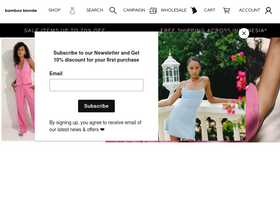 Bamboo Blonde website screenshot