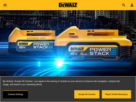 'dewalt.co.uk' screenshot