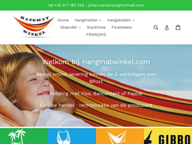 Hangmatwinkel homepage screenshot