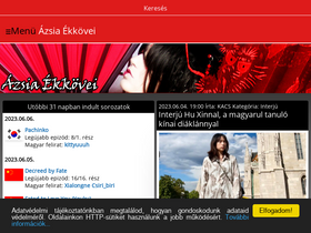 'azsiaekkovei.hu' screenshot
