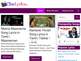 'cinelyrics.in' screenshot
