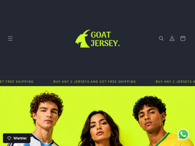 Goatjersey homepage screenshot