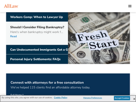 'alllaw.com' screenshot