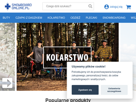 'snowboard-online.pl' screenshot