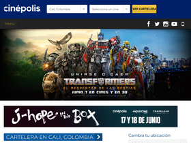 'cinepolis.com.co' screenshot