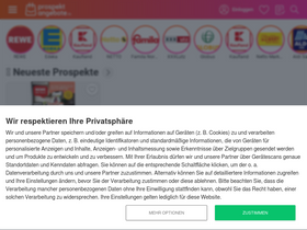 'prospektangebote.de' screenshot