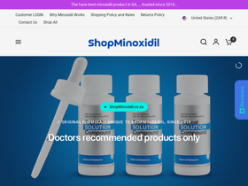 Shop Minoxidil website screenshot