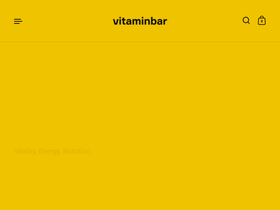 vitaminbar.com homepage screenshot