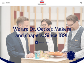 'oetker.com' screenshot
