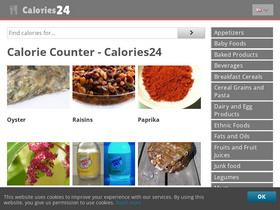 'calories24.com' screenshot
