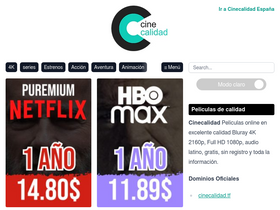 'cinecalidad.ms' screenshot