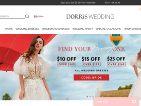 'dorriswedding.com' screenshot