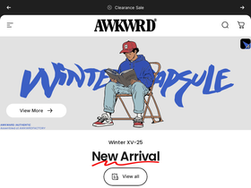 AWKWRDx website screenshot