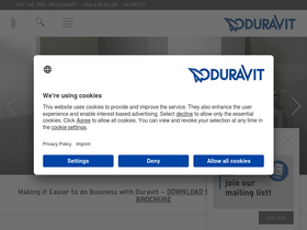 'duravit.us' screenshot