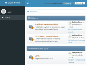 'zevs.si' screenshot