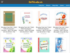 'dethi.edu.vn' screenshot
