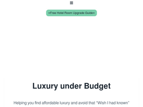 'luxuryunderbudget.com' screenshot