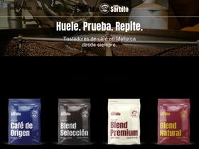 cafessorbito.es homepage screenshot