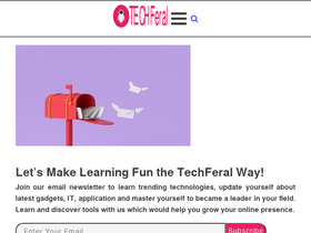 'techferal.com' screenshot