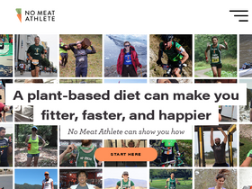 'nomeatathlete.com' screenshot