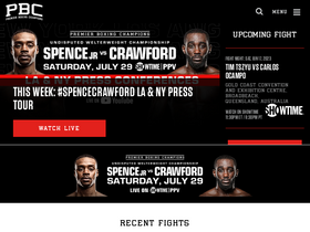 'premierboxingchampions.com' screenshot