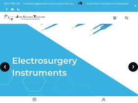 jenseninstruments.com.au homepage screenshot
