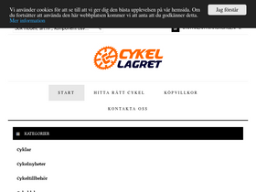 'cykellagret.se' screenshot