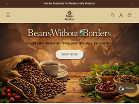 beanswithoutborders.com homepage screenshot