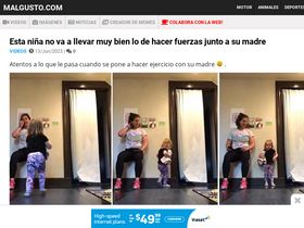 'malgusto.com' screenshot