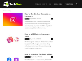 'techdae.com' screenshot