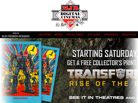 'mjrtheatres.com' screenshot