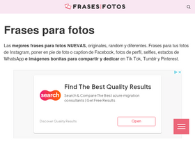'frasesparafotos.top' screenshot