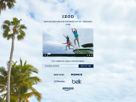 'izod.com' screenshot