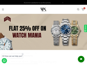 Watch mania homepage screenshot