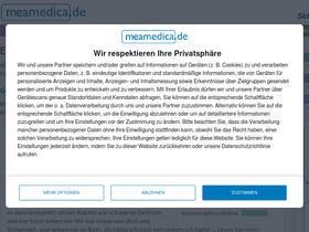 'meamedica.de' screenshot