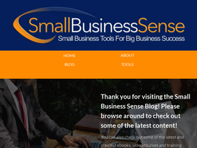 'small-bizsense.com' screenshot
