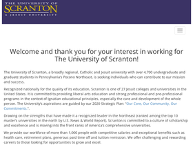 universityofscrantonjobs.com