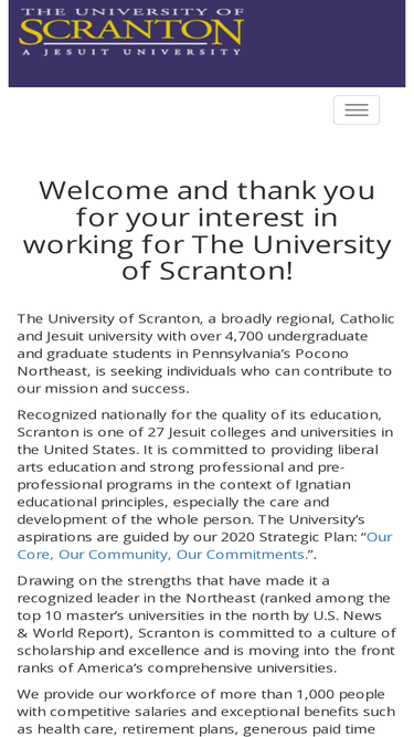 universityofscrantonjobs.com