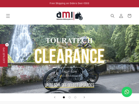 Adventure Motorcycles Ireland homepage screenshot
