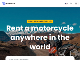 'riderly.com' screenshot