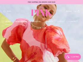 thepink.com.au homepage screenshot