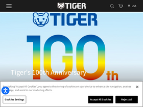 'tiger.jp' screenshot