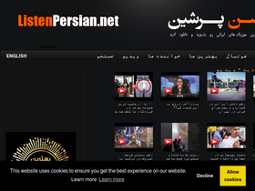 'listenpersian.net' screenshot