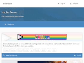 'findretros.com' screenshot