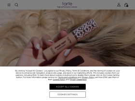 'tartecosmetics.com' screenshot