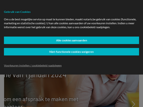 'notaris.be' screenshot