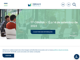 'ibram.org.br' screenshot