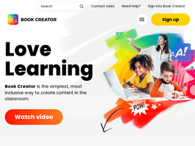 'bookcreator.com' screenshot